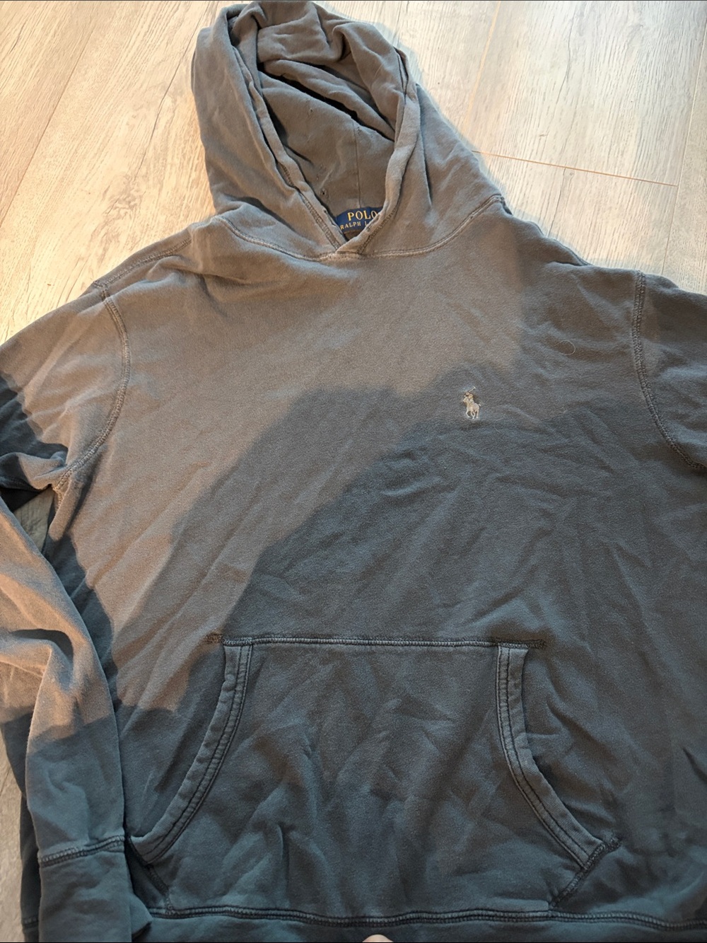 Polo by Ralph Lauren Hooded Pullover Sweatshirt - Charcoal Gray